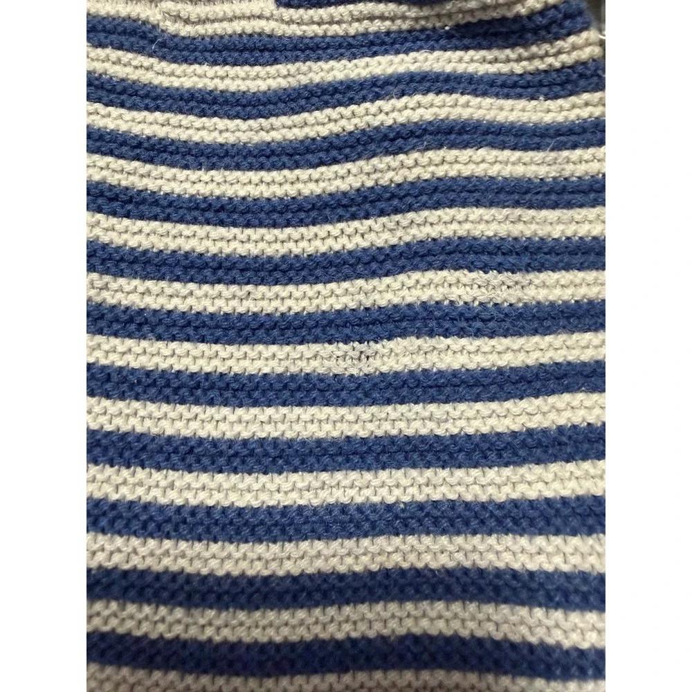 Cat & Jack Girls Blue Light Gray Striped Knit Tank Shorts 2 Piece Set 5T
